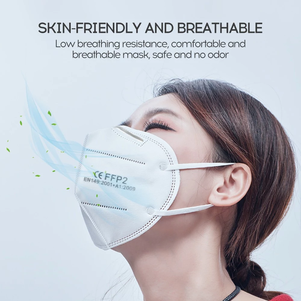 FFP2 Face Masks, 95% Filtration Prevent Virus Spread Mouth Cover